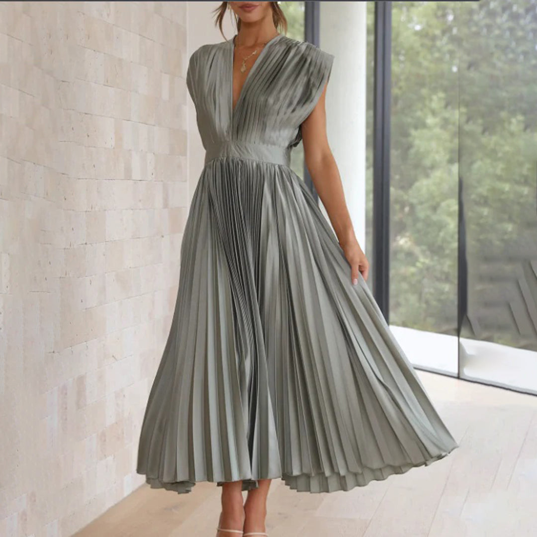 Violet &amp; Grace™ | Timeless Pleated Midi Dress