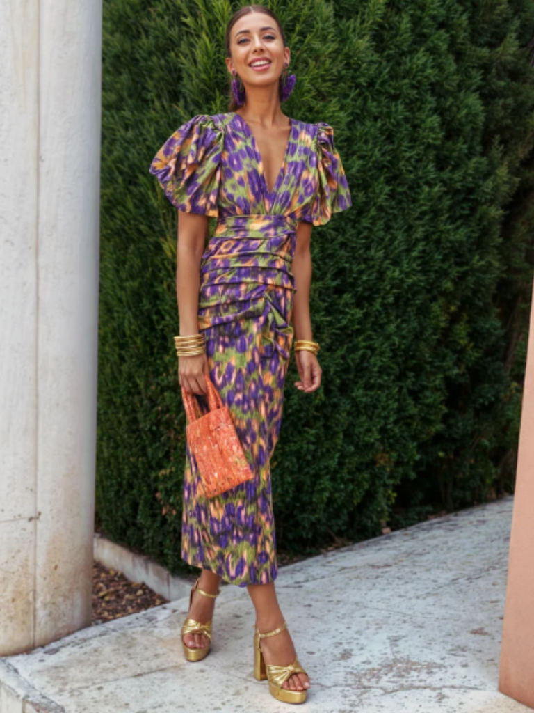 Violet &amp; Grace™ | Vivid Pleated Midi Dress