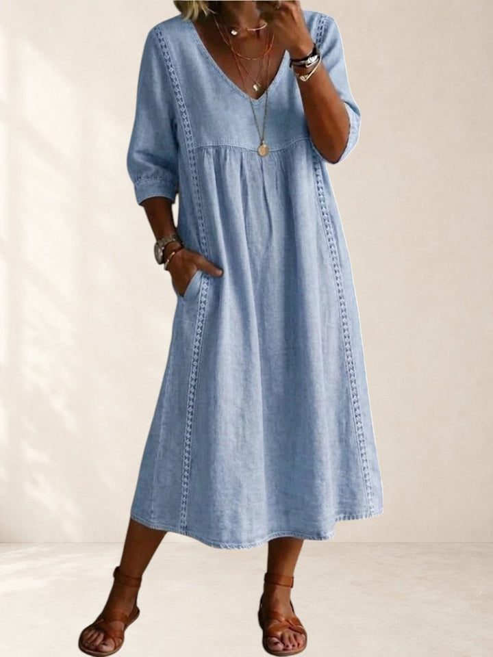 Freya | Relaxed Pocket Midi Dress