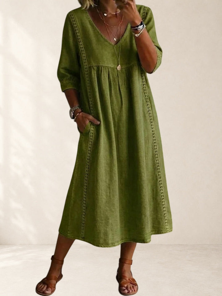 Freya | Relaxed Pocket Midi Dress