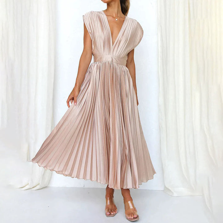 Violet &amp; Grace™ | Timeless Pleated Midi Dress