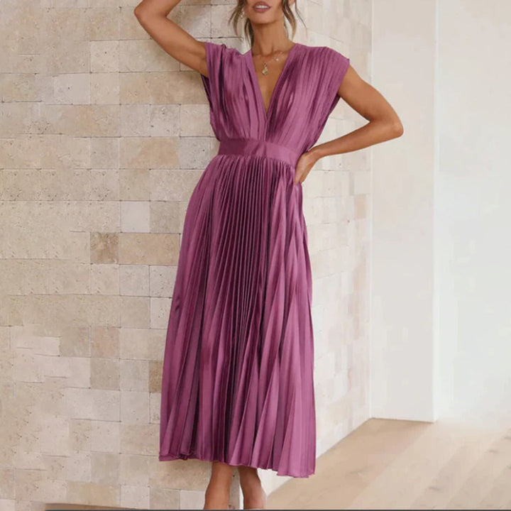 Violet &amp; Grace™ | Timeless Pleated Midi Dress
