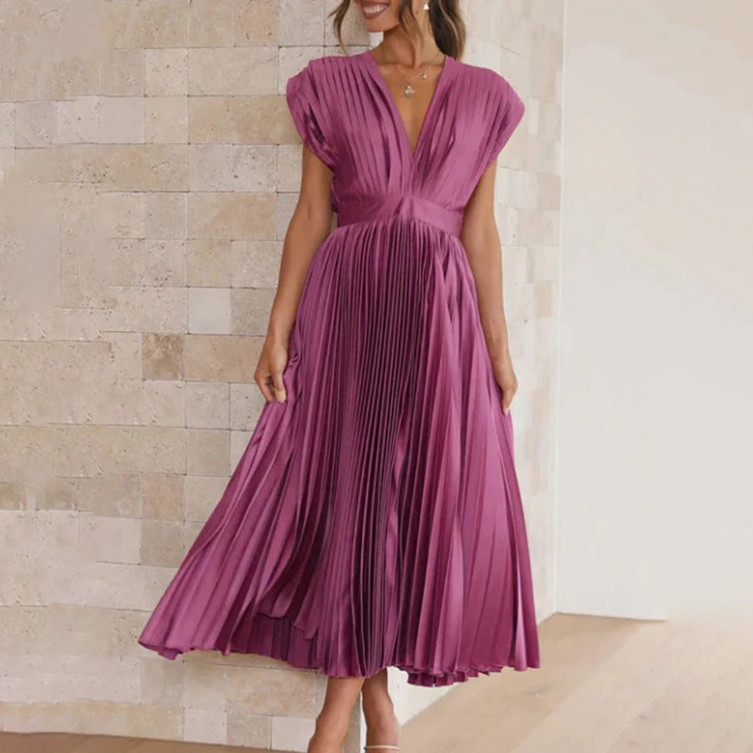 Violet &amp; Grace™ | Timeless Pleated Midi Dress