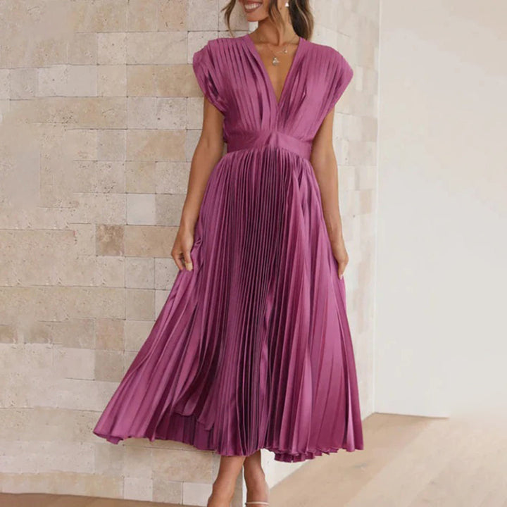Violet &amp; Grace™ | Timeless Pleated Midi Dress