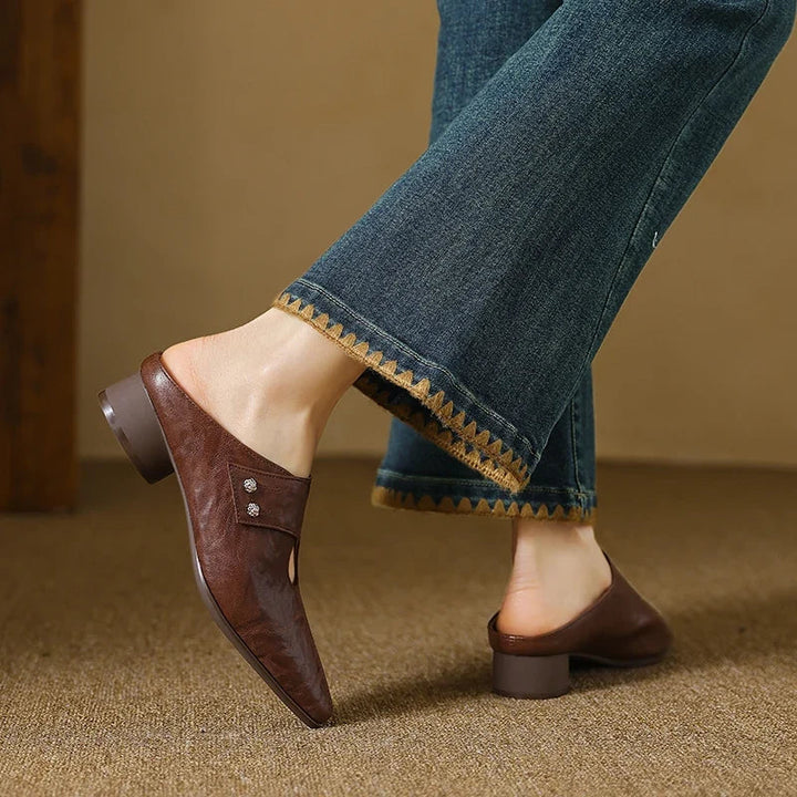 Olga | Vegan Leather Mules