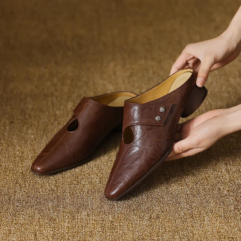 Olga | Vegan Leather Mules