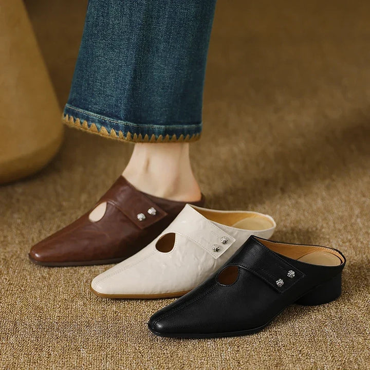 Olga | Vegan Leather Mules
