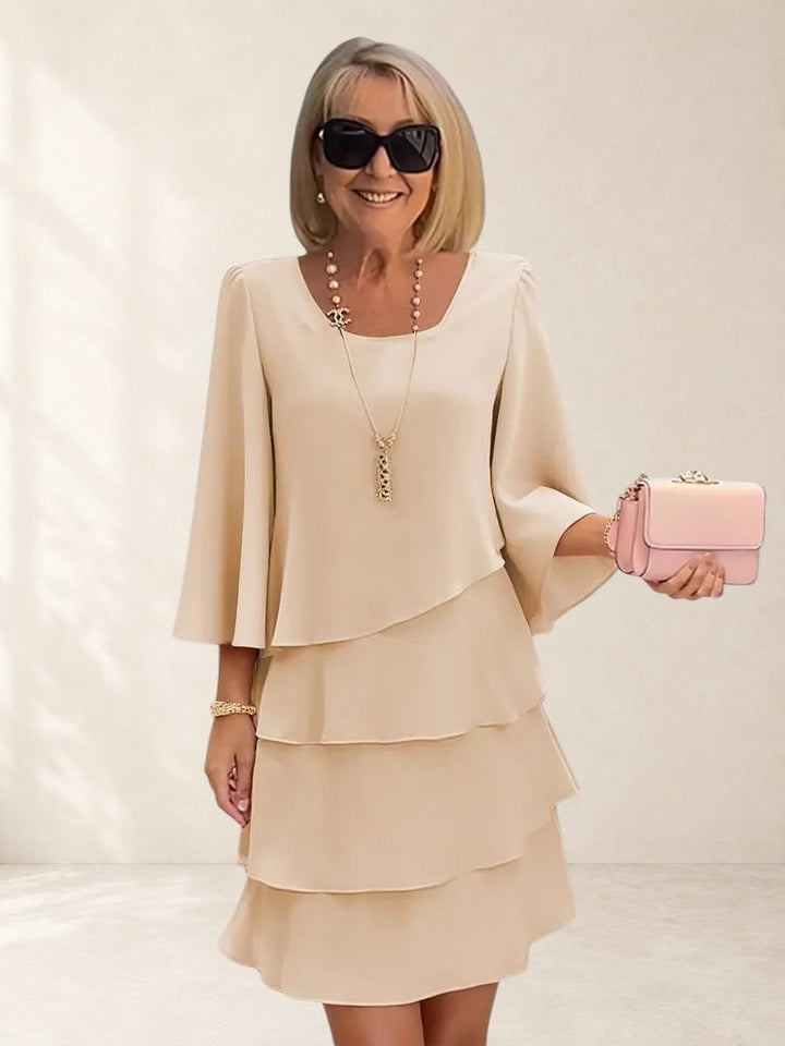 Dorothy | Elegant Comfort Ruffle Dress