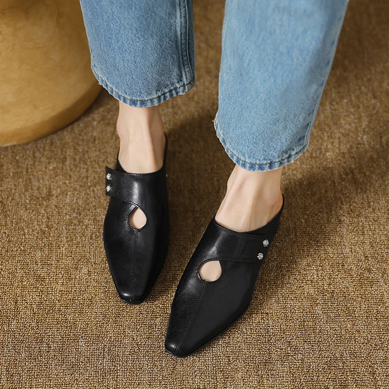 Olga | Vegan Leather Mules