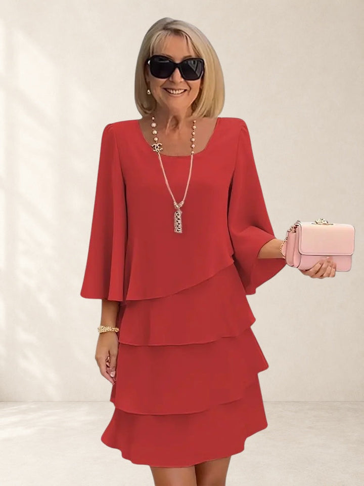 Dorothy | Elegant Comfort Ruffle Dress