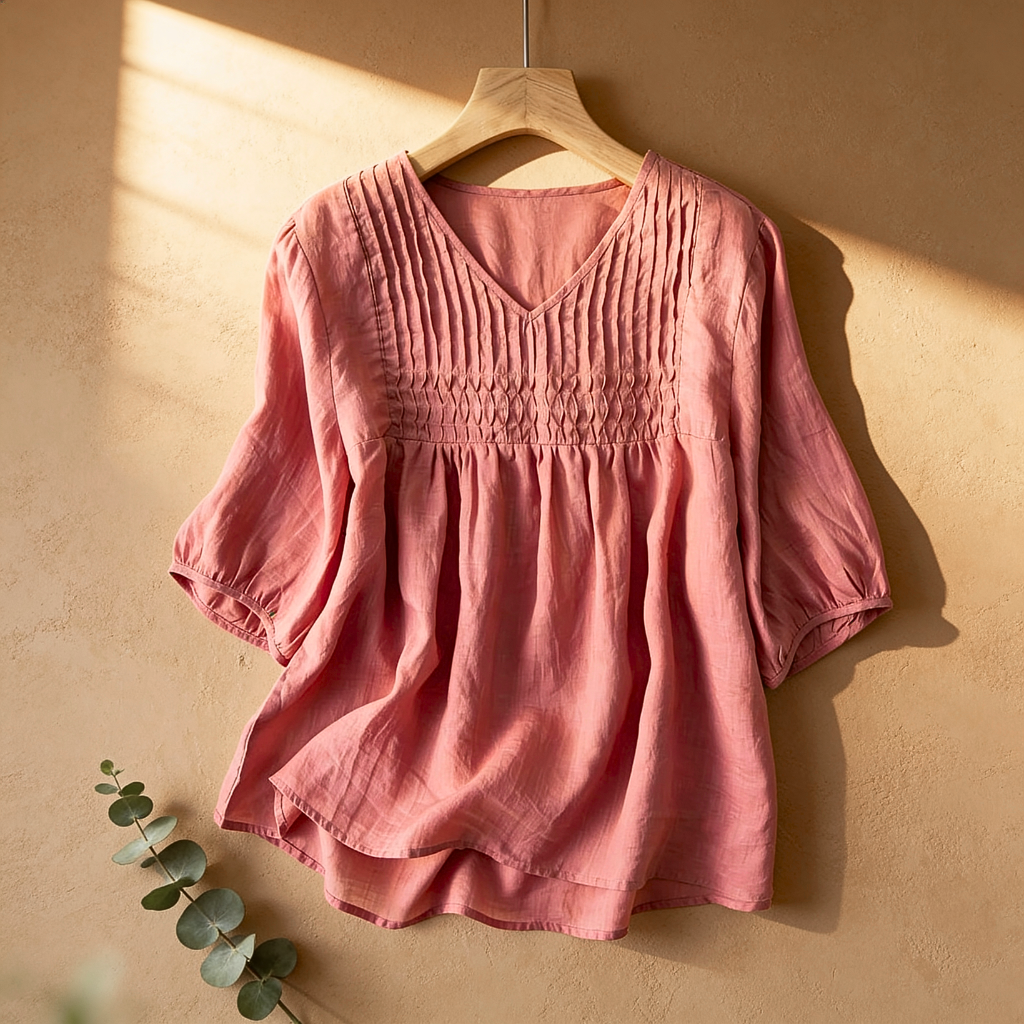 MIRA LINEN BLOUSE