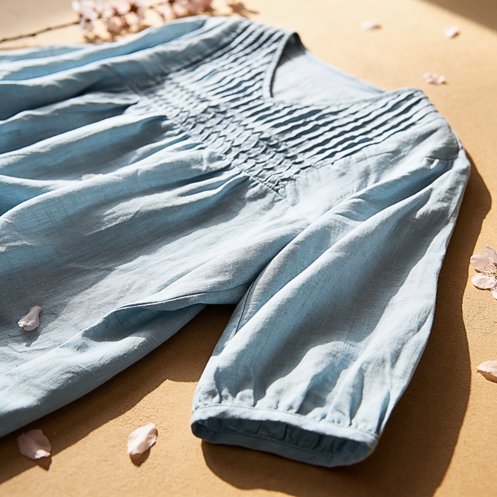MIRA LINEN BLOUSE