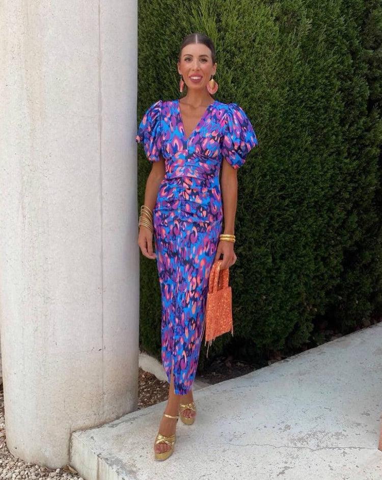 Violet &amp; Grace™|Dress with Puff Sleeves