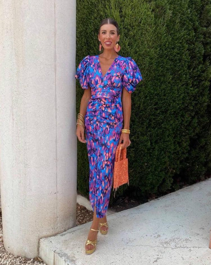 Violet &amp; Grace™|Dress with Puff Sleeves
