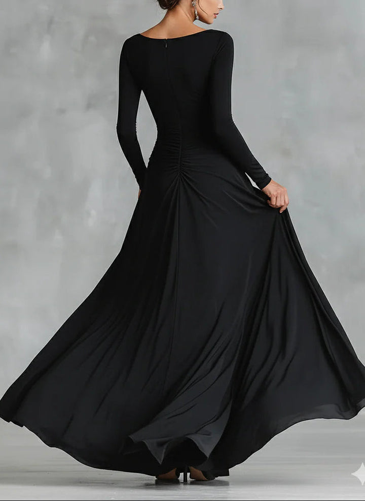 Seraphina | Ruched Long Sleeve Maxi Dress