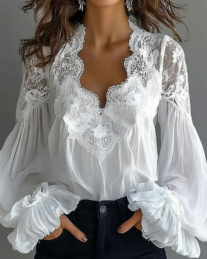 Celeste™ | Romantic Lace Blouse