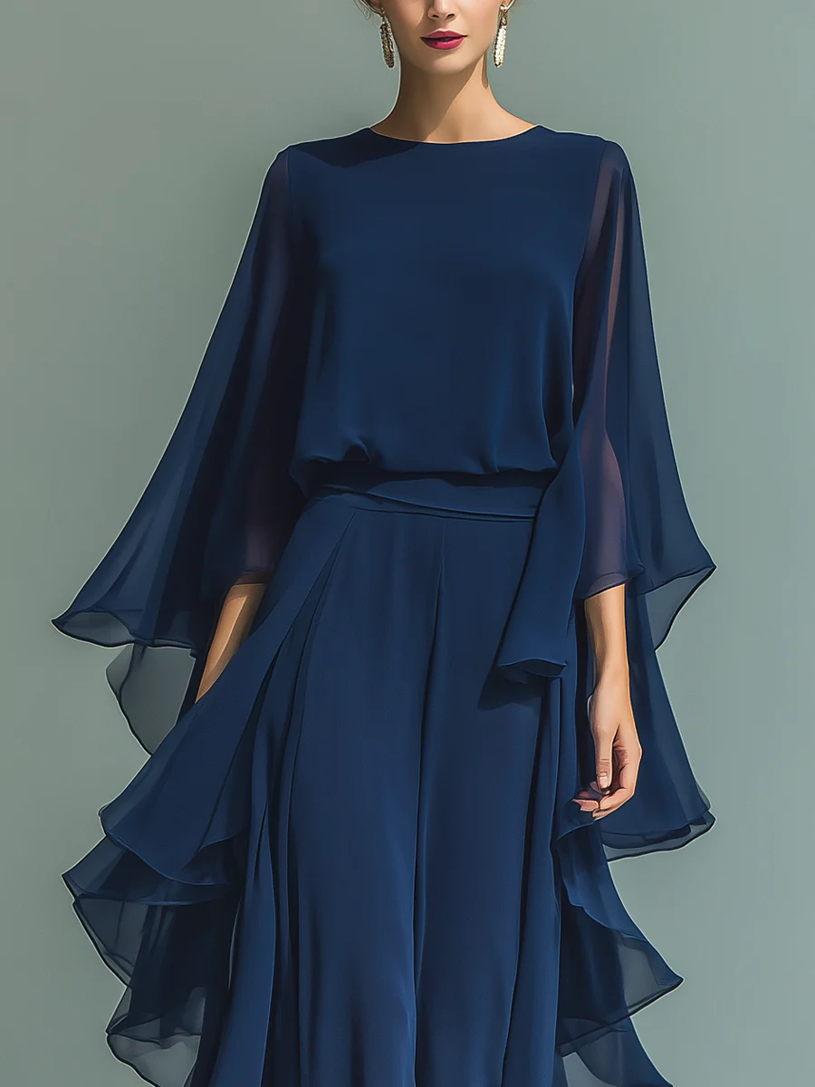 CHIFFON BROEK SET VOOR VROUWEN
