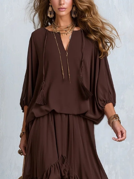 Sienna™ | Ruffled Boho Skirt Set