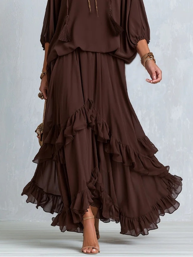 Sienna™ | Ruffled Boho Skirt Set