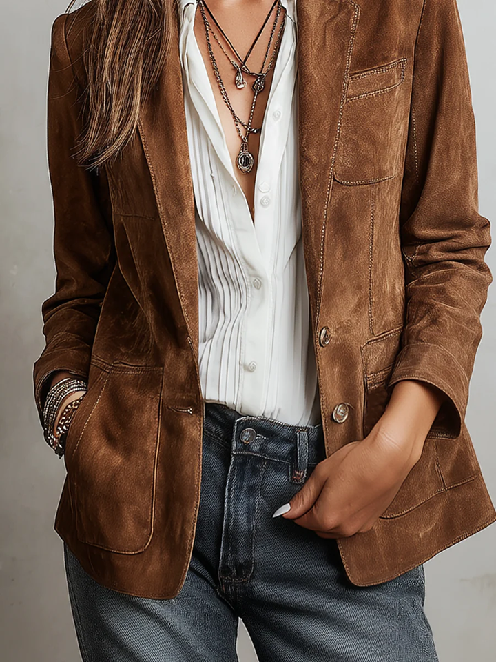Marcelle | Vintage Brown Blazer
