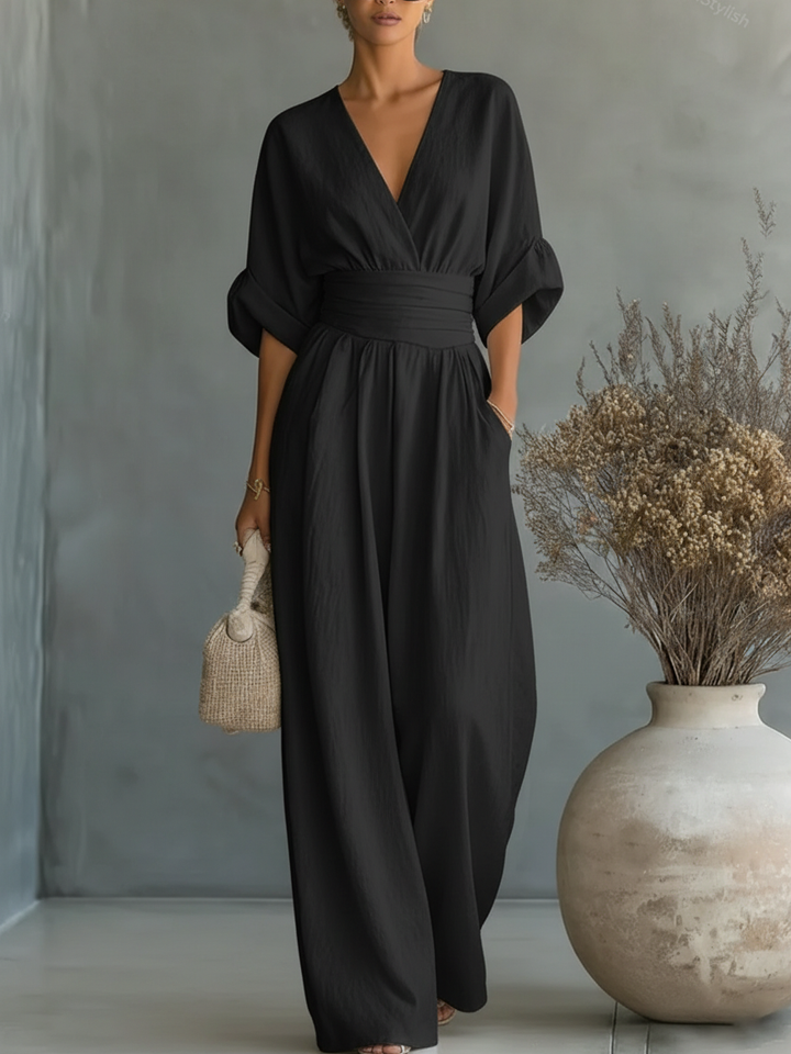 Elara™ | Flowy Wide-Leg Jumpsuit