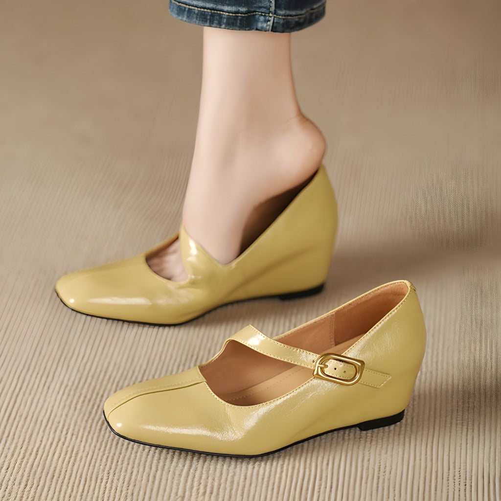Viora | Vegan Leather Mary Jane Heels
