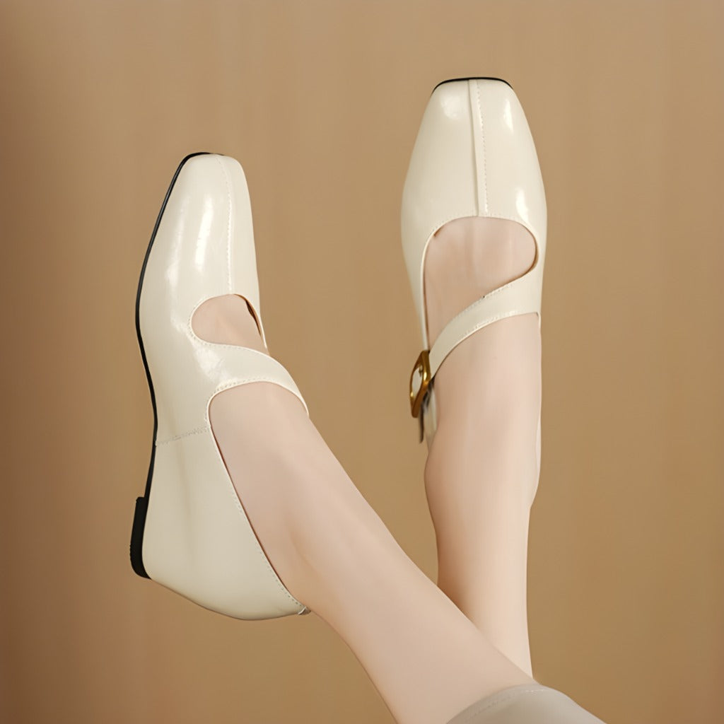 Viora | Vegan Leather Mary Jane Heels