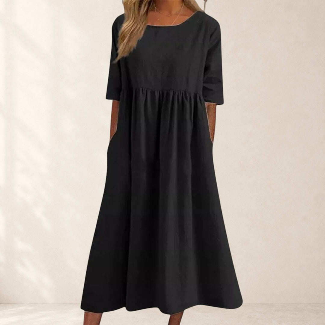 Jane™ | Elegant Short-Sleeved Dress