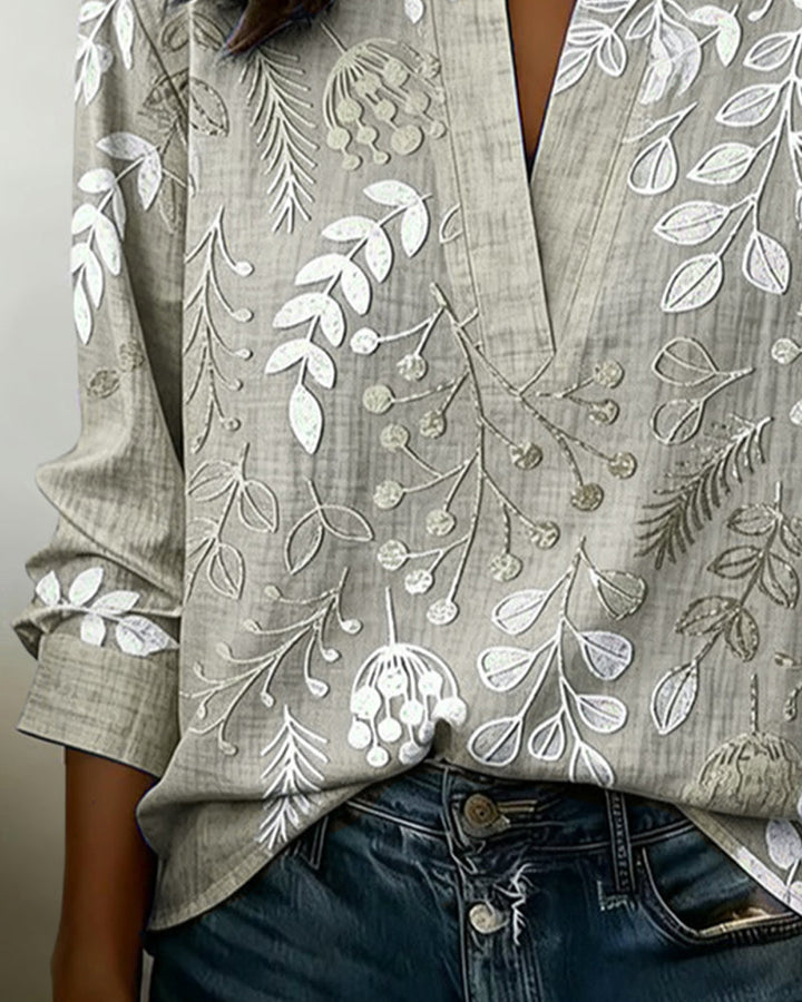 Liliane™ | Botanical Print Blouse