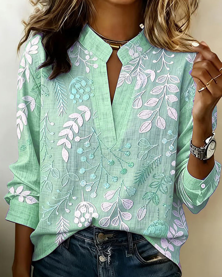Liliane™ | Botanical Print Blouse
