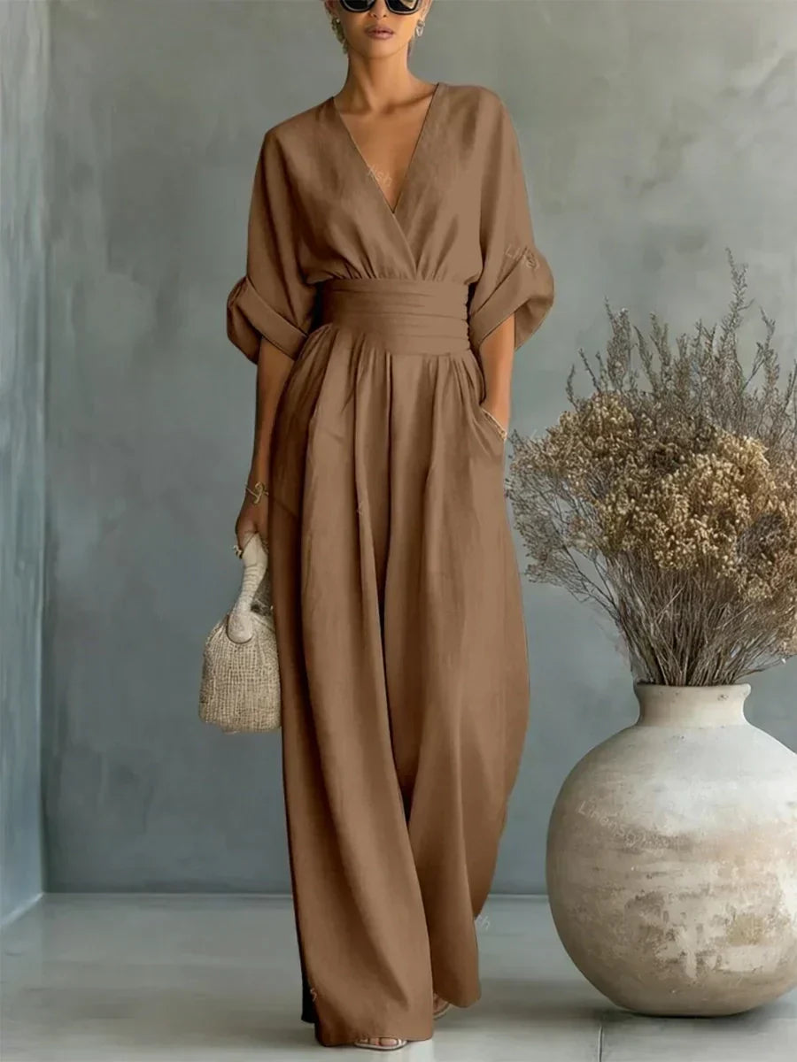 Elara™ | Flowy Wide-Leg Jumpsuit