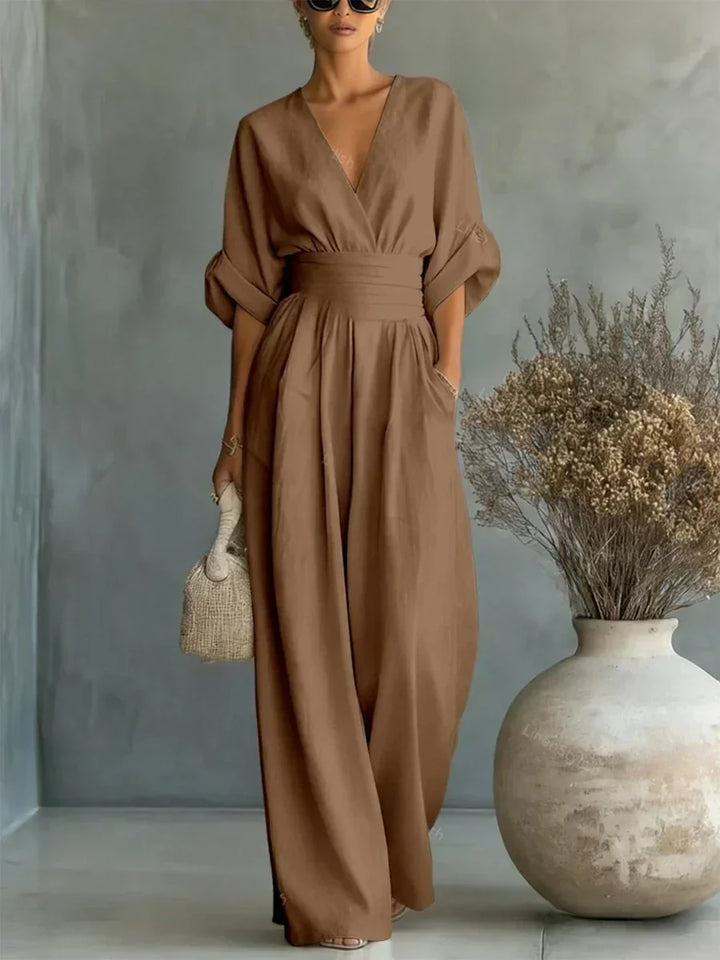 Elara™ | Flowy Wide-Leg Jumpsuit