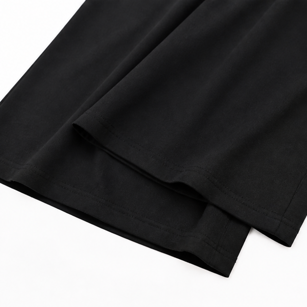 Wearbella – High Waisted Wide Leg Cropped Pants with Smocked Waist