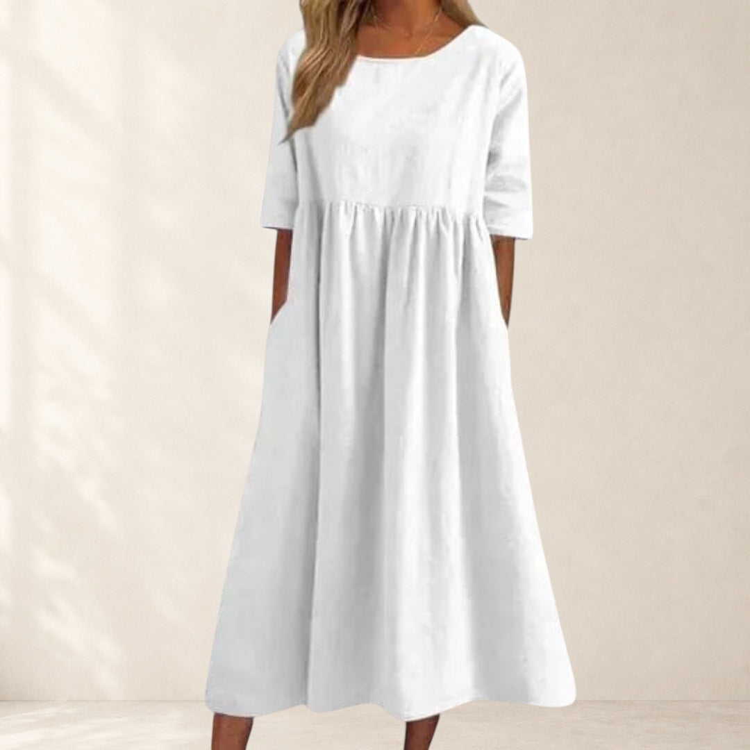 Jane™ | Elegant Short-Sleeved Dress