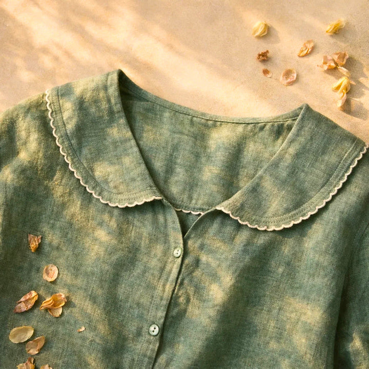 PETAL LINEN BLOUSE
