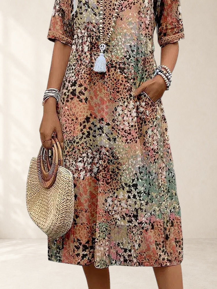 THEODORA | VIBRANT MIDI DRESS
