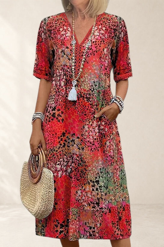 THEODORA | VIBRANT MIDI DRESS