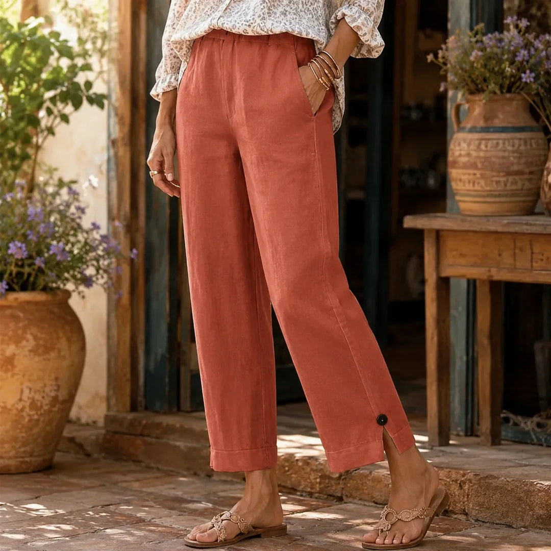 Linora – Breathable Straight Leg Ankle Pants for Women