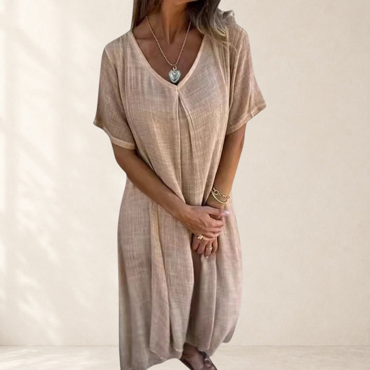 Olivia™ – Elegant Lightweight V-Neck Dress