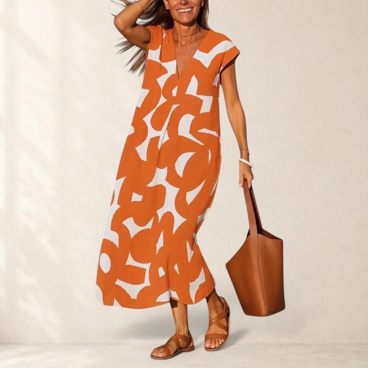 Ruby™ | Flowing V-Neck Dress