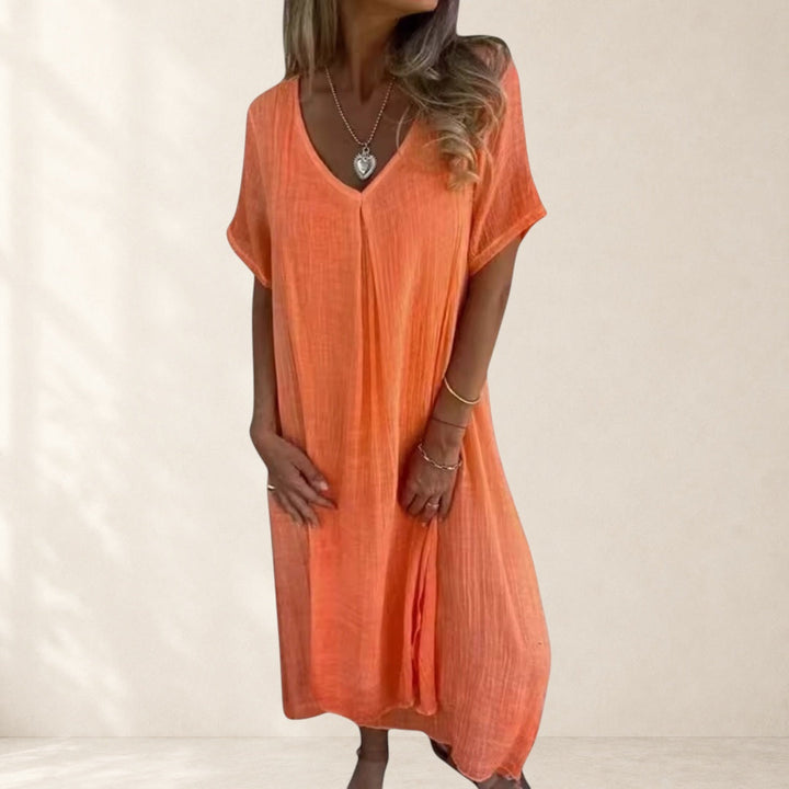 Olivia™ – Elegant Lightweight V-Neck Dress