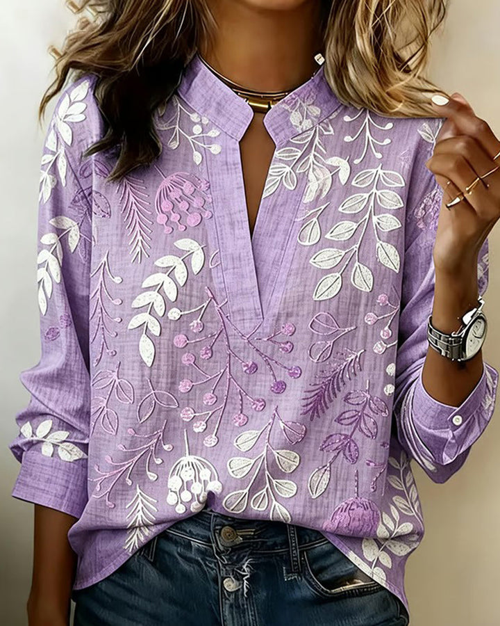 Liliane™ | Botanical Print Blouse