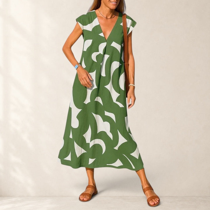 Ruby™ | Flowing V-Neck Dress