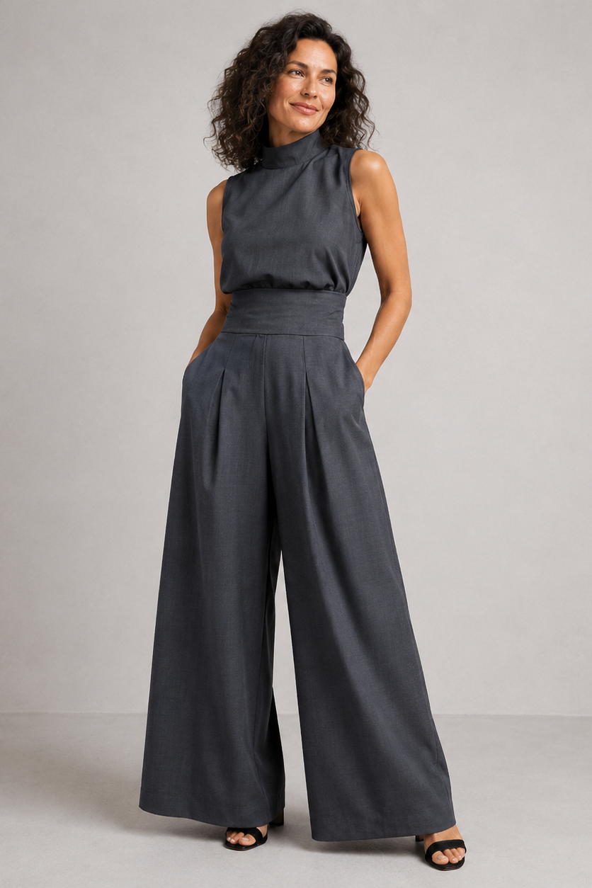 Quirine | Wide-Leg Two-Piece Set