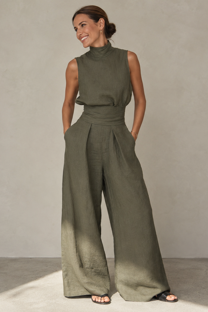 Quirine | Wide-Leg Two-Piece Set
