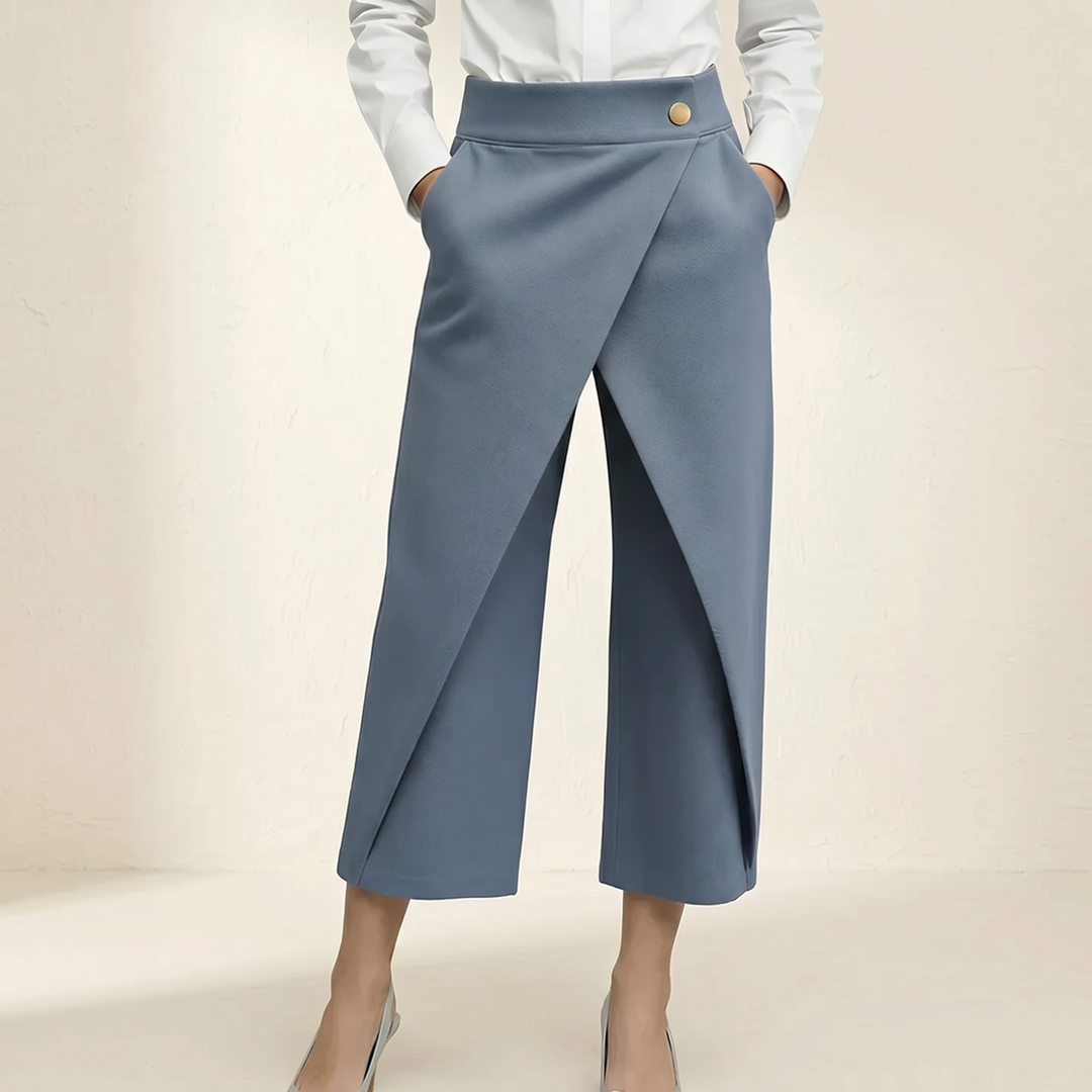 Lunavia – Wrap-Front Wide-Leg Pants