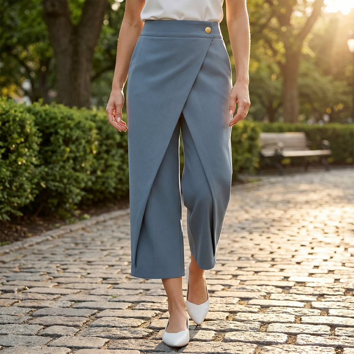 Lunavia – Wrap-Front Wide-Leg Pants