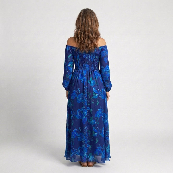Violet &amp; Grace™ | Off Shoulder Floral Maxi Dress