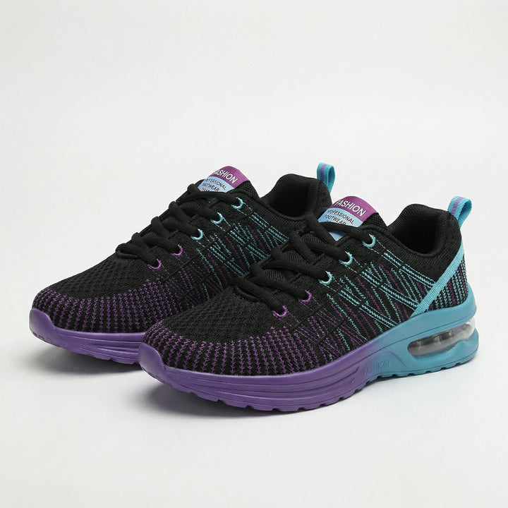 Zoey – Orthopedic Shoes in Black &amp; Purple