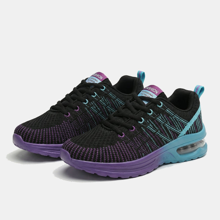 Zoey – Orthopedic Shoes in Black &amp; Purple